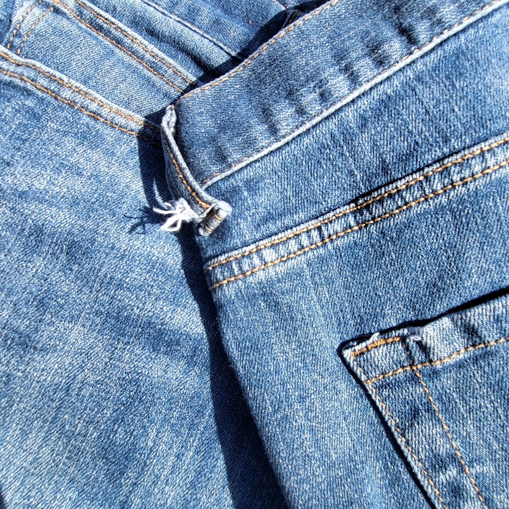 Low Rise Anchor Blue Jeans - Picture 6 of 8